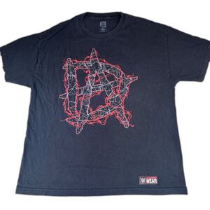 WWE Dean Ambrose Lunatic Runs the Asylum Wrestling Faded Black T-Shirt Mens XL